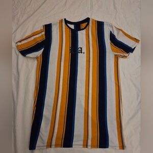 striped T-shirt with a "Vox Populi" brand tag, Size L